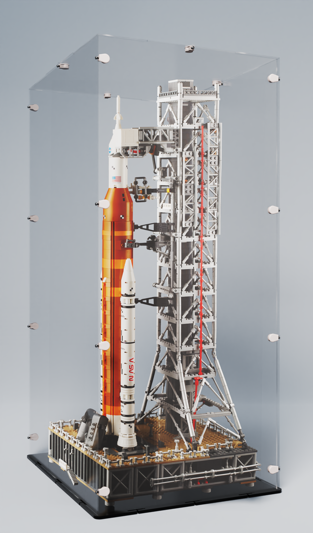 Acrylglas Vitrine Haube für Ihr LEGO® Modell NASA-Artemis Startrampe 10341