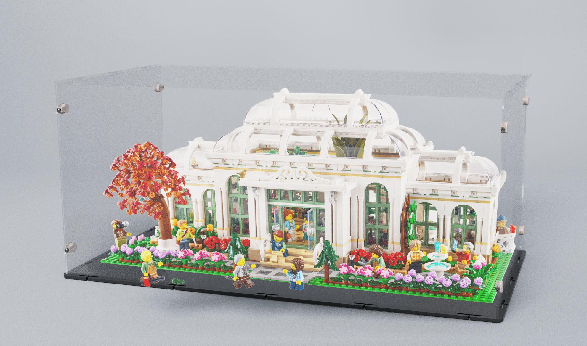 Acrylglas Vitrine für Ihr LEGO® Modell Der botanische Garten 21353