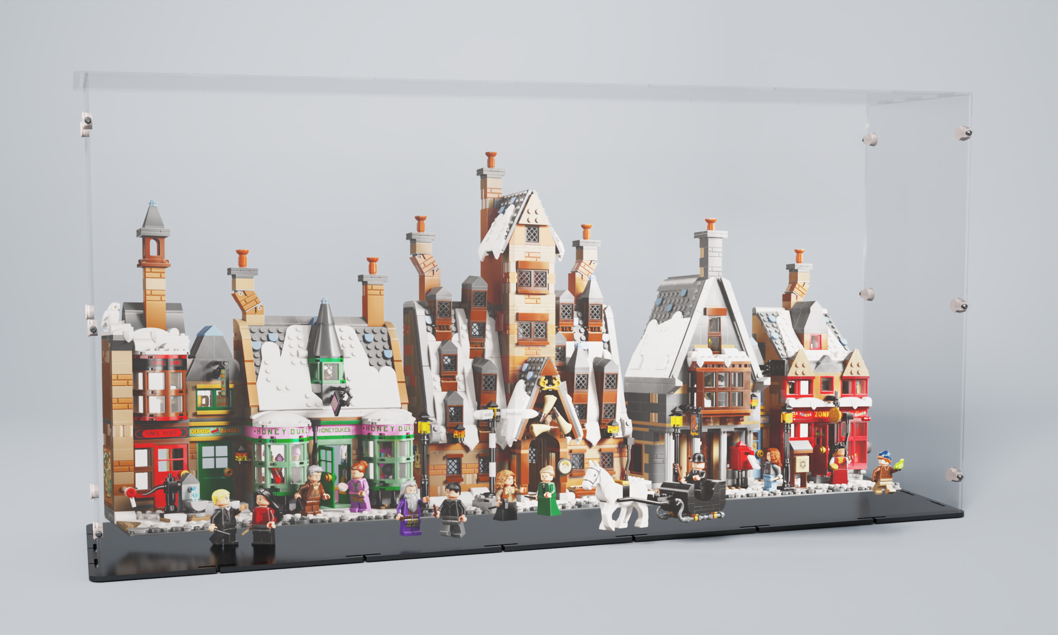 Acrylglas Vitrine für Ihr LEGO® Modell Dorf Hegsmeade 76457