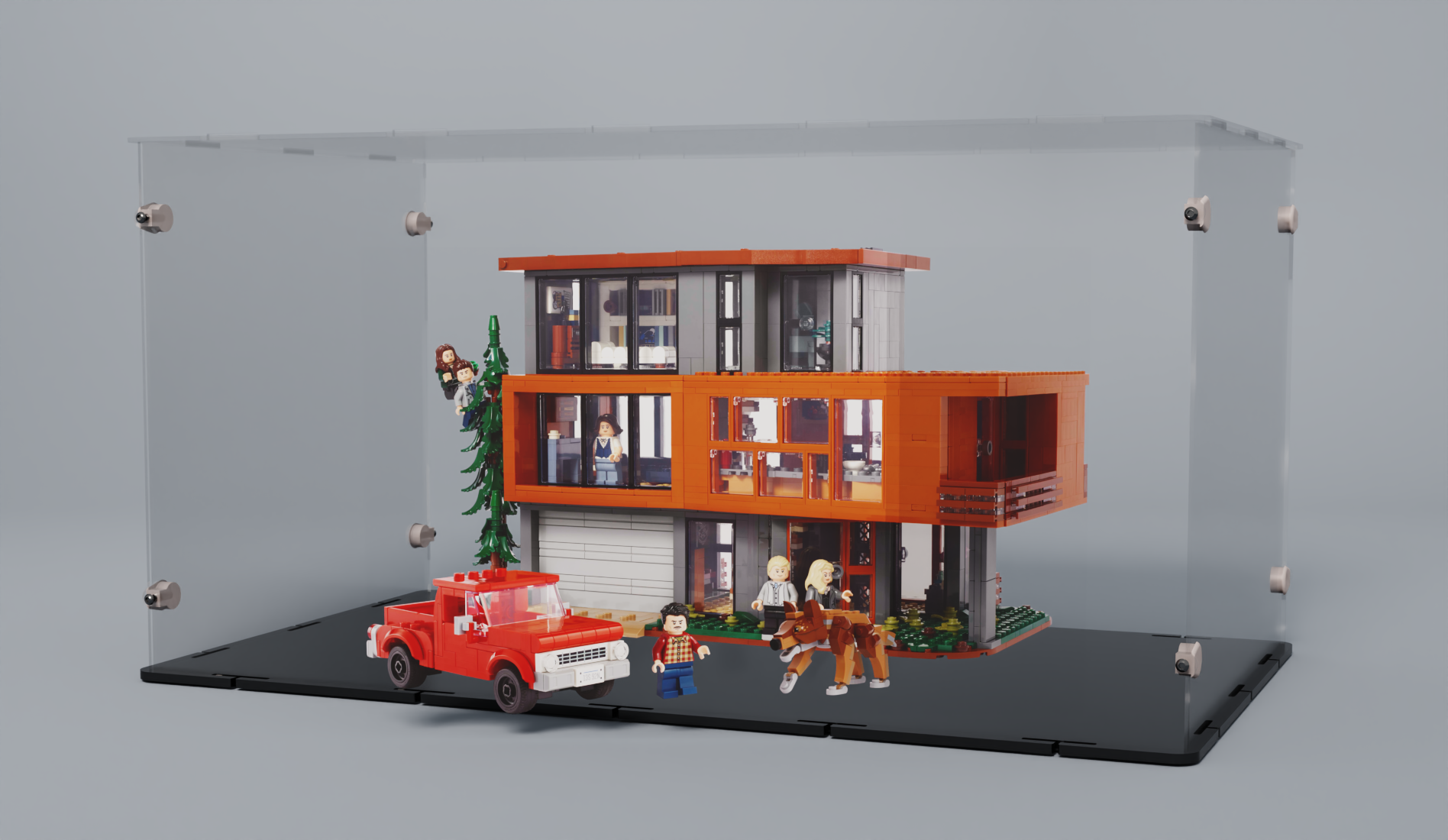 Acrylglas Vitrine für Ihr LEGO® Modell Das Haus der Cullen aus Twilight 21354