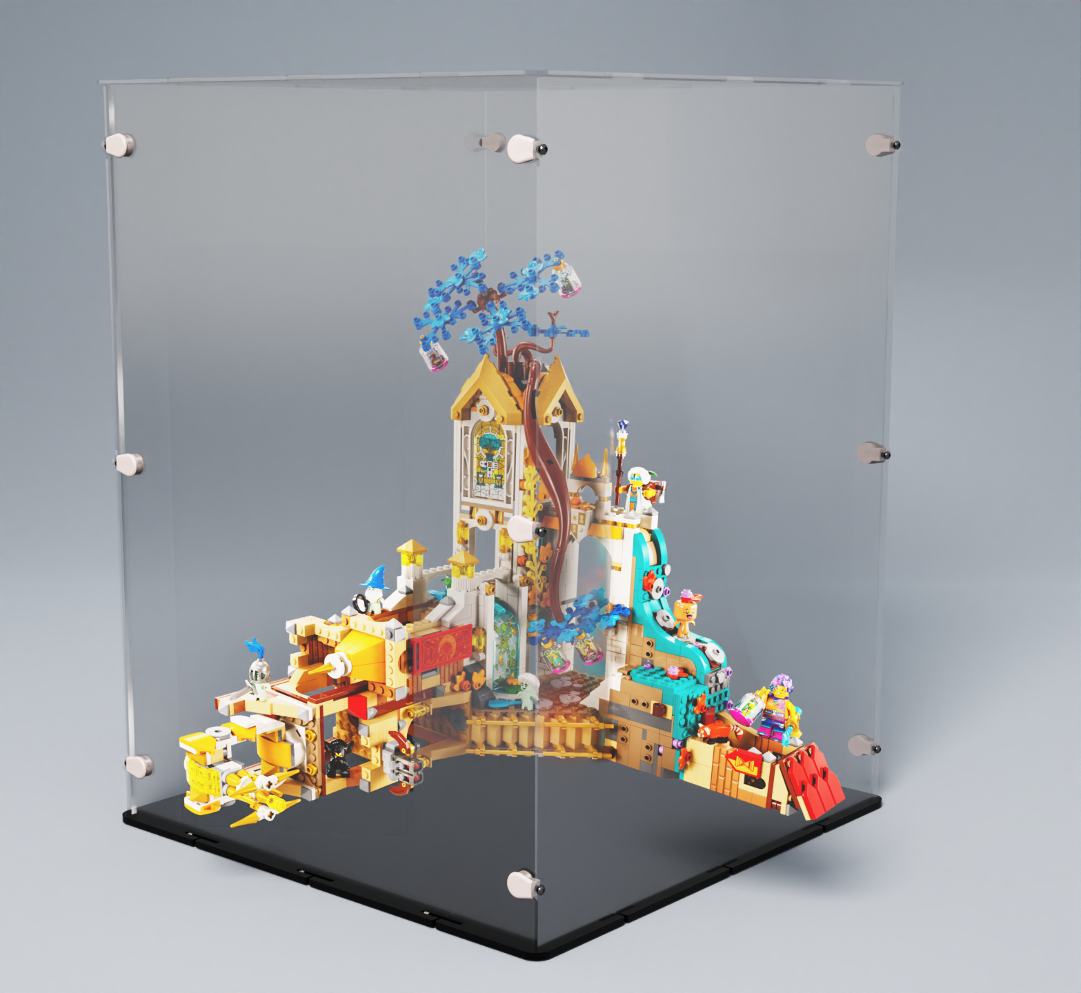 Acrylglas Vitrine Haube für Ihr LEGO® Modell Schloss Nocturnia 71486