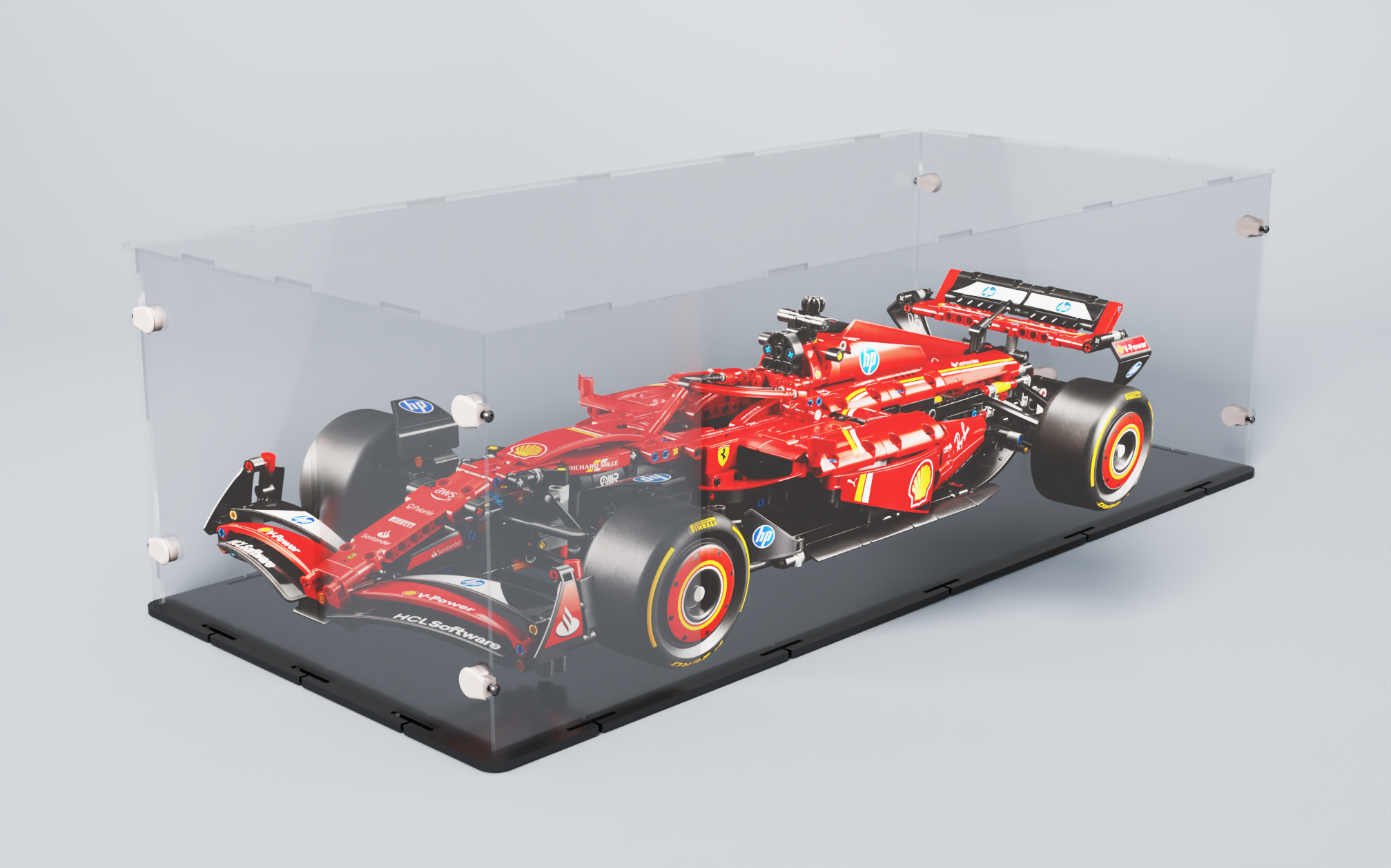 Acrylglas Vitrine für Ihr LEGO® Modell Ferrari SF-24 F1 42207